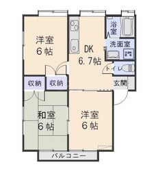 メゾンシティハウス　Ｂの物件間取画像